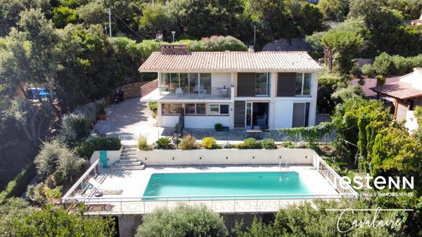 Villa 140 m² vue mer et piscine à 20 minutes à pied des plages de Cavalaire