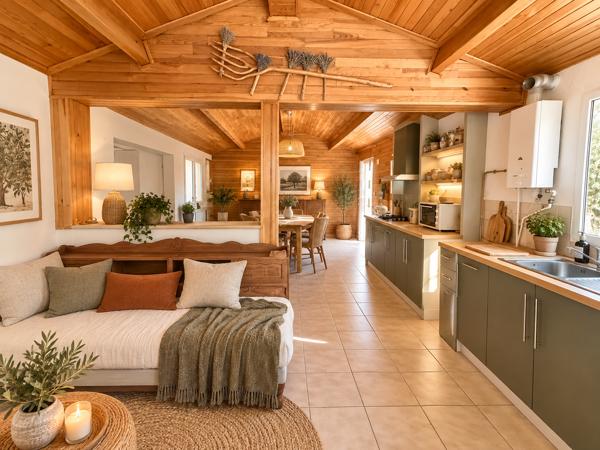 Maison familiale 152 m² + studio à louer de 32m2 + garage de 43m2 sur un terrain de 873 m² – Calme absolu