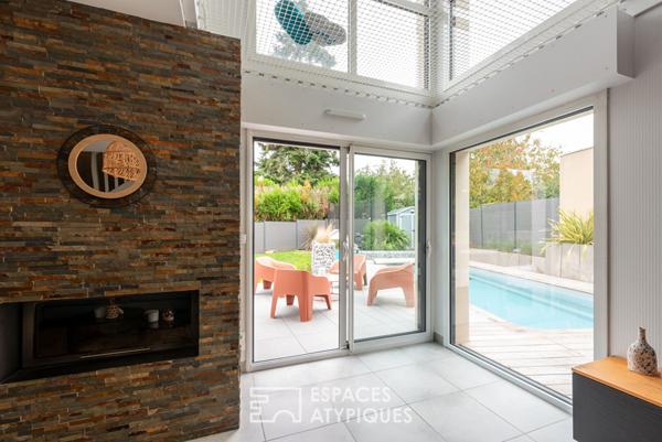 Maison contemporaine avec piscine