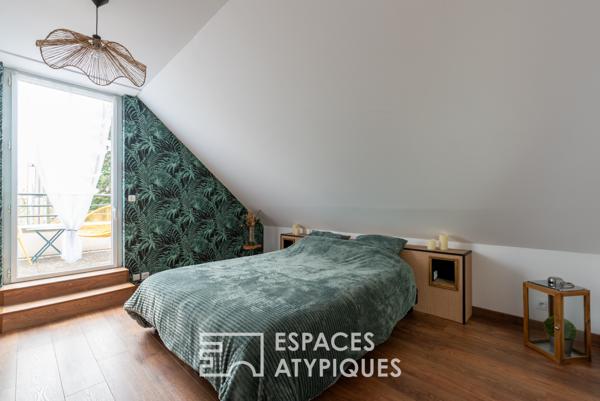 Maison contemporaine avec piscine