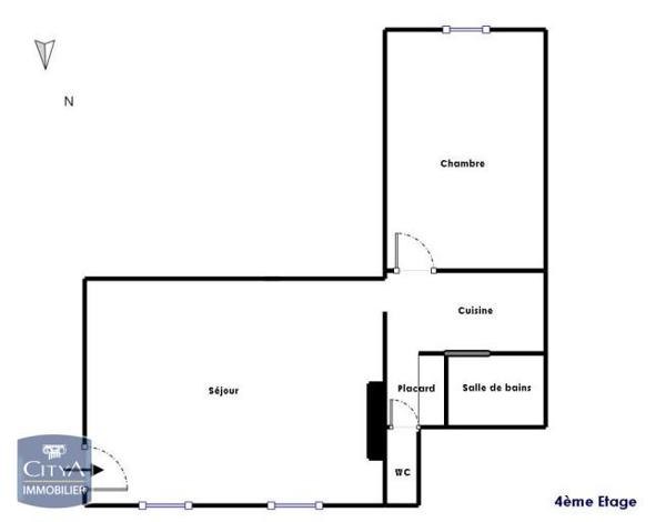 Appartement à louer 2 pièces 59.09m²