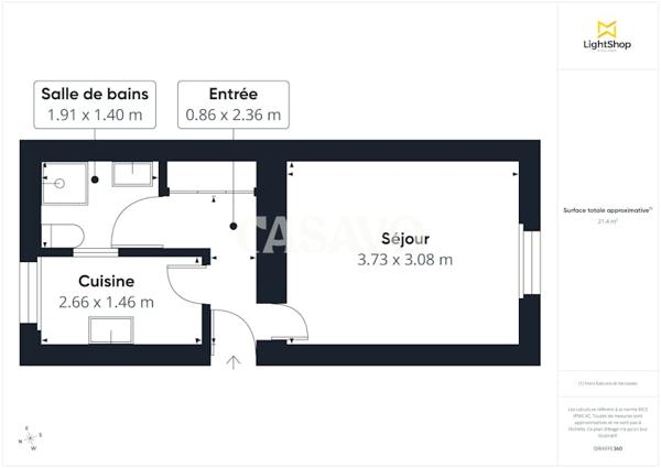 Vente Appartement 1 pièce de 22m² - 92120 Montrouge