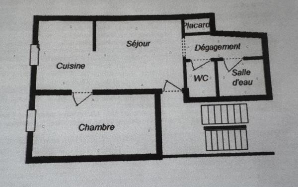 Appartement T2 meublé en partie rénové !