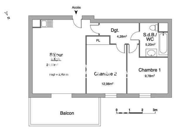 Location Appartement 3 pièces 56.93 m² - 1 IMPASSE DU JAS DE BASSAS Fuveau 13710