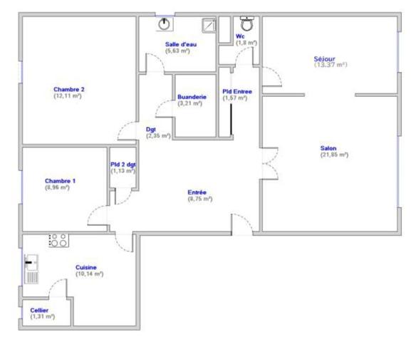 Appartement à vendre 4 pièces 92,18 m² Le Mans