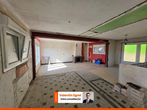 Maison de 120 m² à rénover avec vue panoramique, garage et jardin – Bolbec Centre