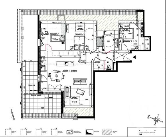 Appartement T4 à vendre  4 pièces - 87,71 m 2   PORNIC  - 44