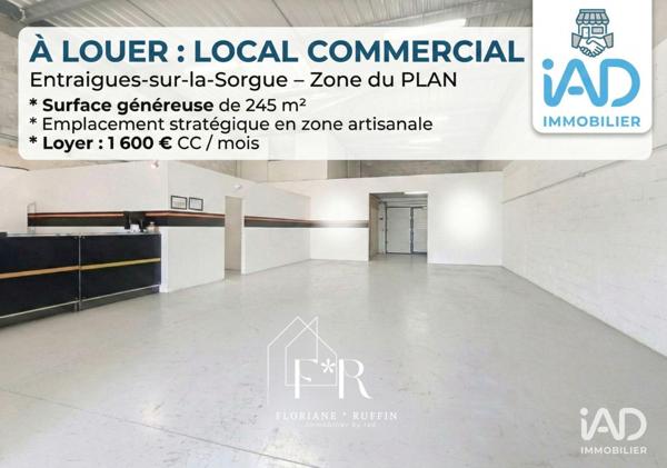 Location local d’activité 245 m² Entraigues-sur-la-Sorgue