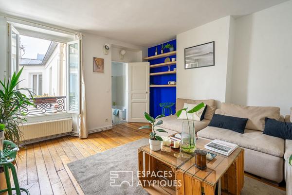Appartement traversant entre le canal et les buttes Chaumont