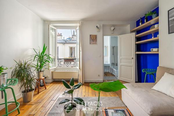 Appartement traversant entre le canal et les buttes Chaumont