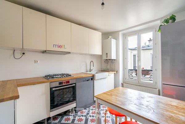 Appartement traversant entre le canal et les buttes Chaumont