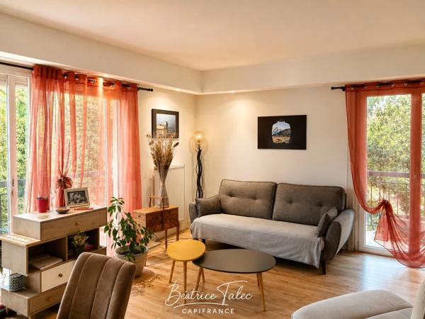 Comme une maison ! Appartement 4 pièces, contemporain avec jardin privatif de 530 m², parking, Aix-en-Provence, Résidence,