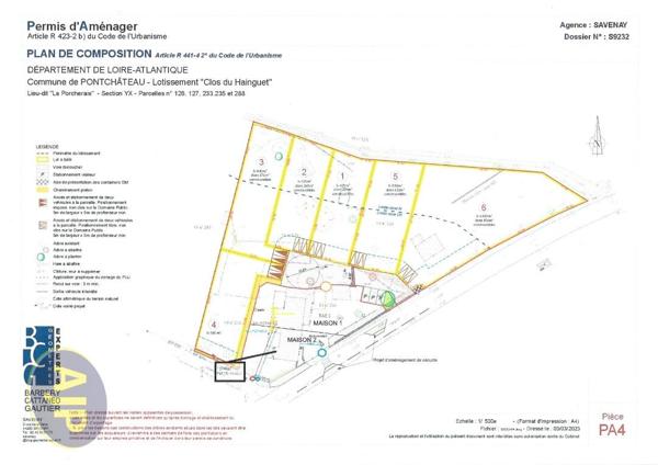 Vente terrain Pontchateau : 76 000 € - AJP Immobilier Savenay