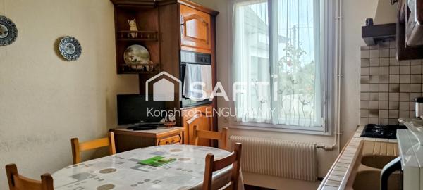 Maison de 88m², 3 chambres, sur un terrain de 553m²