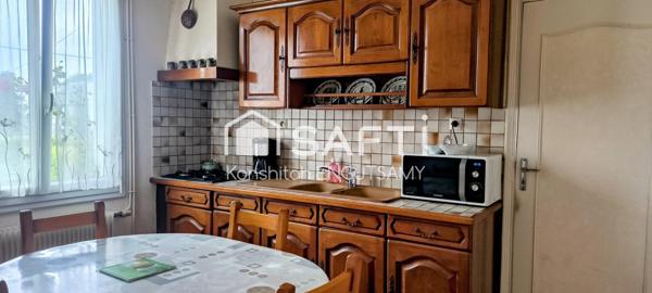 Maison de 88m², 3 chambres, sur un terrain de 553m²