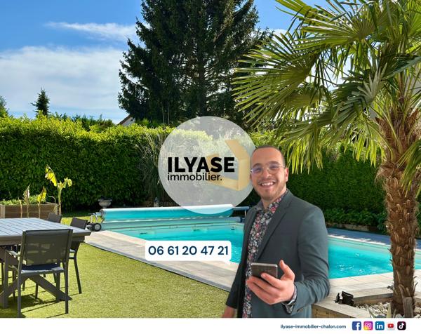Chalon-sur-Saône (71100) Maison | 4 ch | 781 m² | PISCINE | 2 Garage de 25m²