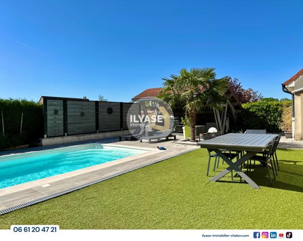 Chalon-sur-Saône (71100) Maison | 4 ch | 781 m² | PISCINE | 2 Garage de 25m²