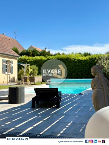 Chalon-sur-Saône (71100) Maison | 4 ch | 781 m² | PISCINE | 2 Garage de 25m²