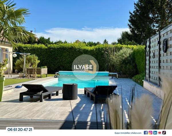 Chalon-sur-Saône (71100) Maison | 4 ch | 781 m² | PISCINE | 2 Garage de 25m²