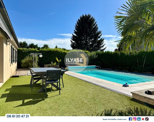 Chalon-sur-Saône (71100) Maison | 4 ch | 781 m² | PISCINE | 2 Garage de 25m²
