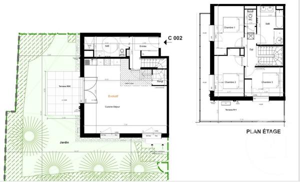 Appartement Duplex à vendre  5 pièces - 105,75 m2 GRADIGNAN - 33