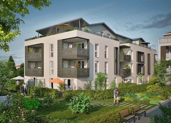 ST LAURENT DE MURE proche CENTRE Avenue Jean Moulin - Appartement 3 pièces Attique NEUF  - RT2012