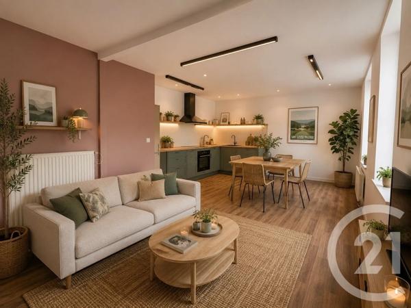 Appartement F3 à vendre  3 pièces - 61 m 2   ST GENEST MALIFAUX  - 42