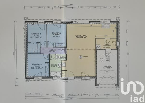 Maison à vendre 4 pièces 84 m² Quinçay