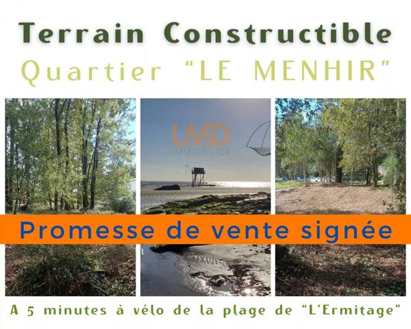Terrain constructible Quartier LE Menhir