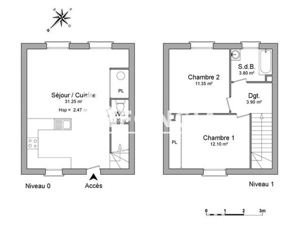 Location Maison 3 pièces 63.6 m² - 170 AVENUE DE LAVAUR Castres 81100