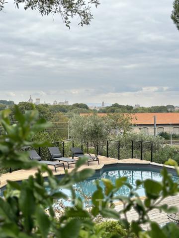 Propriété historique avec vue Palais des Papes