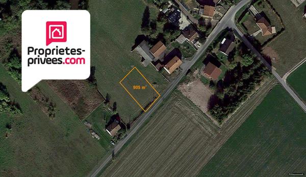 Terrain constructible à Vouzy 905 m2