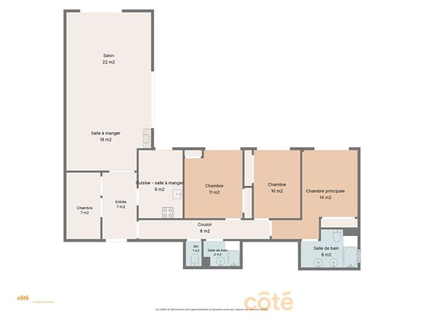 Vente
                Appartement110,55 m² - 5 Pièces -
                    SAINT MAUR DES FOSSES (94100)