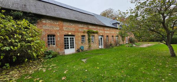 Ancienne bergerie du 19ème siécle pleine de charme à rénover – 7 chambres, jardin plat, cadre campagne – Motteville (76970)