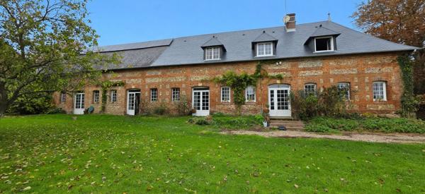 Ancienne bergerie du 19ème siécle pleine de charme à rénover – 7 chambres, jardin plat, cadre campagne – Motteville (76970)
