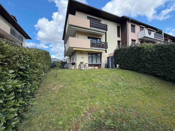 Appartement 4 pièces ? 3 chambres ? 78 m² ? Jardin privatif 110 m² ? Cave, parking et garage