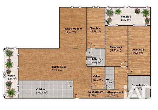 Appartement à vendre 5 pièces 114 m² Gennevilliers