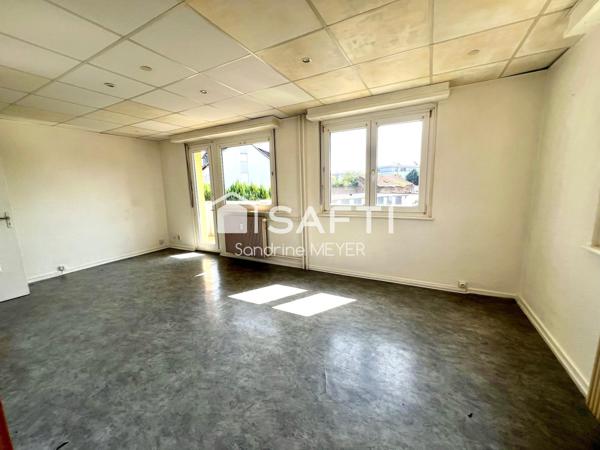 Appartement F1 32 m² avec balcon et cave