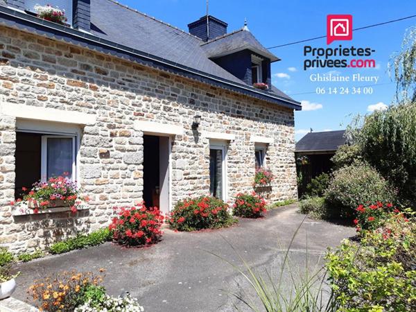 Caro 56140 - Maison en pierre 6 pièces 160 m2, 2 chambres/rdc