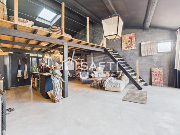 Grange rénovée avec Loft à Torreilles
