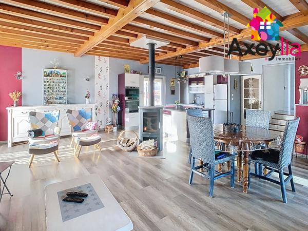 Saint-Alban-les-Eaux (42370) A VENDRE- CÔTE ROANNAISE- MAISON AVEC VUE DÉGAGÉE ET DÉPENDANCES.