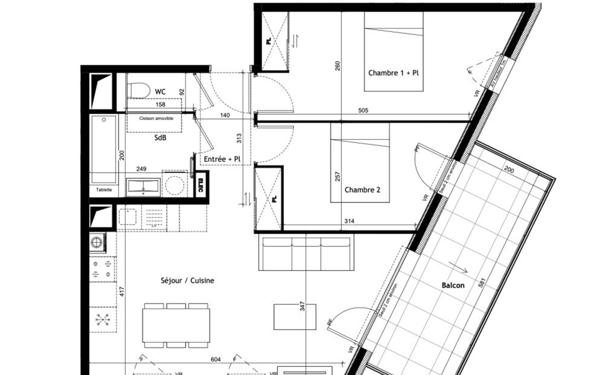 Appartement à vendre    3 pièces •  Sciez