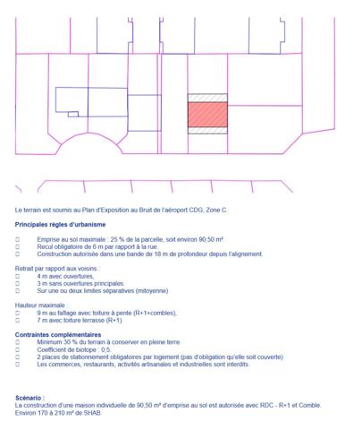 Terrain Goussainville 463m2