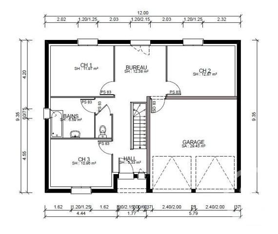Terrain à vendre  991 m 2   BESANCON  - 25