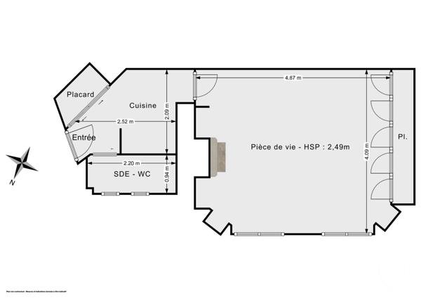 Appartement Studio à vendre  1 pièce - 29,03 m2 PARIS - 75012