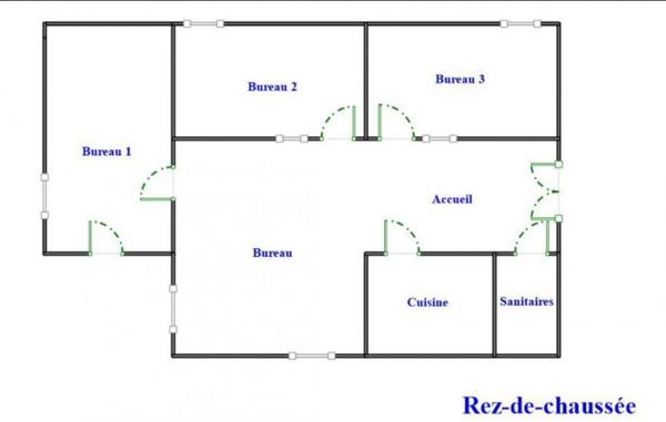 Immeuble (bureaux + appartement)