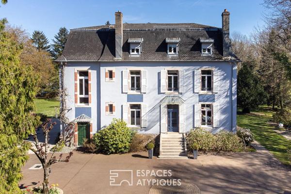 Maison de maître rénovée dans parc clos avec accès rivière