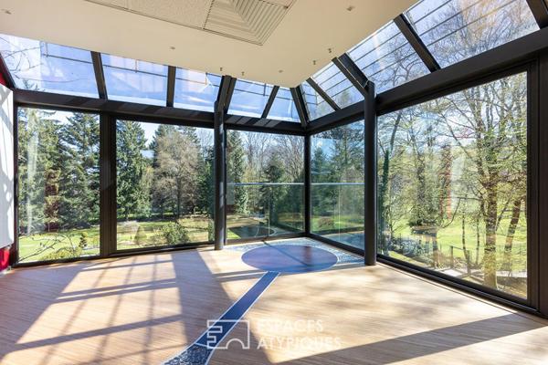 Maison de maître rénovée dans parc clos avec accès rivière