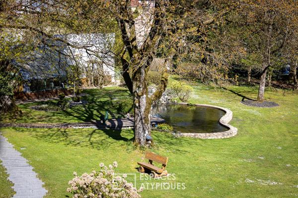 Maison de maître rénovée dans parc clos avec accès rivière