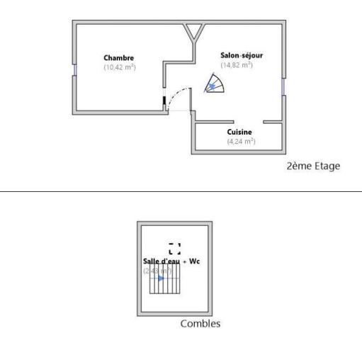 Appartement 2 pièces - 32 m²